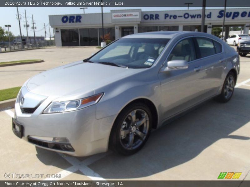 Palladium Silver Metallic / Taupe 2010 Acura TL 3.5 Technology
