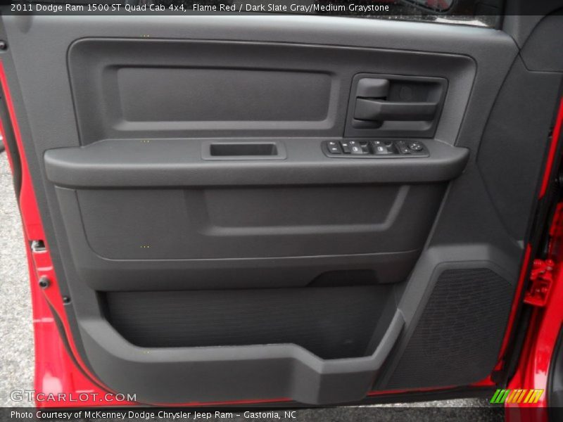 Flame Red / Dark Slate Gray/Medium Graystone 2011 Dodge Ram 1500 ST Quad Cab 4x4