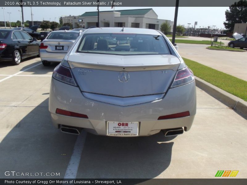 Palladium Silver Metallic / Taupe 2010 Acura TL 3.5 Technology
