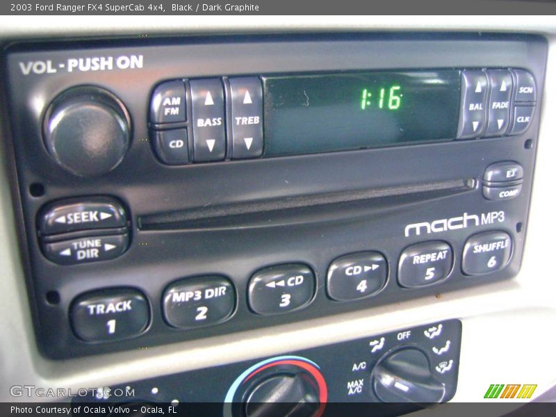 Black / Dark Graphite 2003 Ford Ranger FX4 SuperCab 4x4