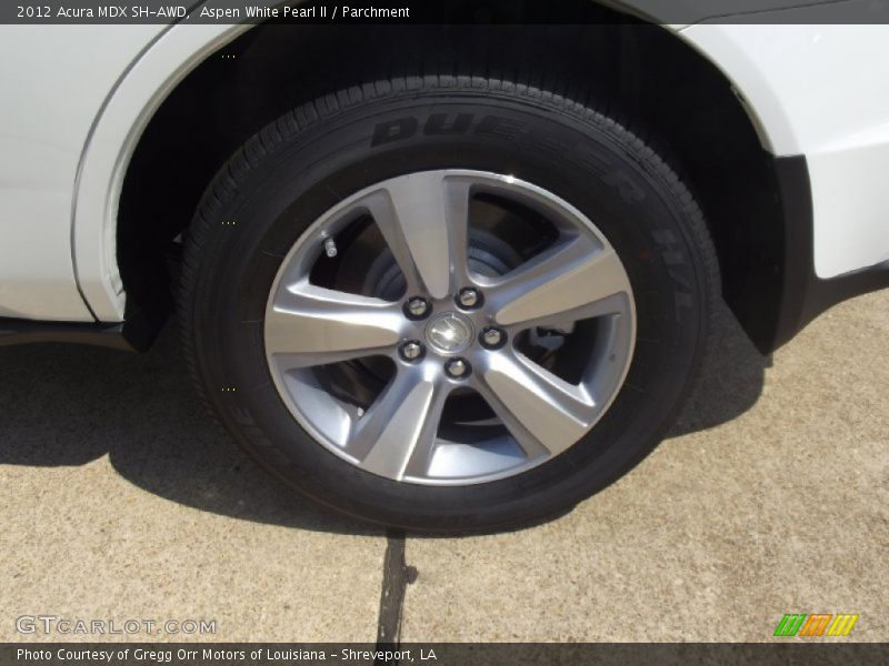 Aspen White Pearl II / Parchment 2012 Acura MDX SH-AWD