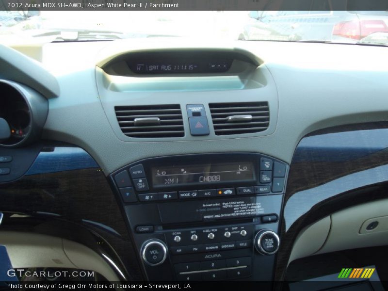Aspen White Pearl II / Parchment 2012 Acura MDX SH-AWD