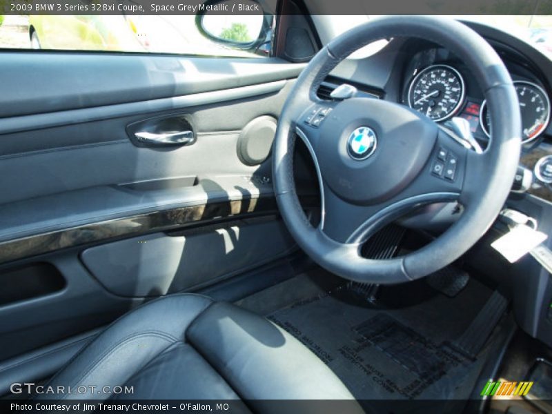 Space Grey Metallic / Black 2009 BMW 3 Series 328xi Coupe