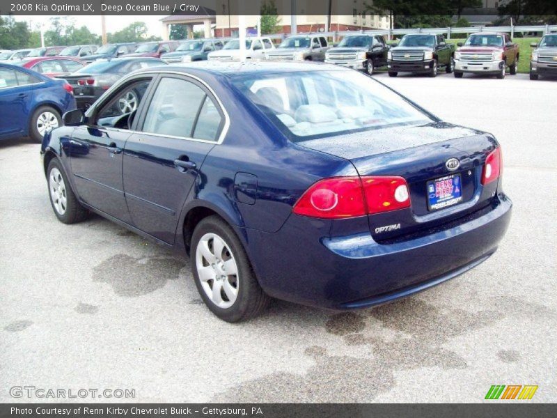 Deep Ocean Blue / Gray 2008 Kia Optima LX