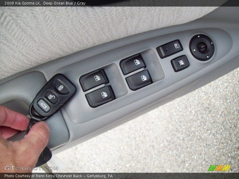 Deep Ocean Blue / Gray 2008 Kia Optima LX