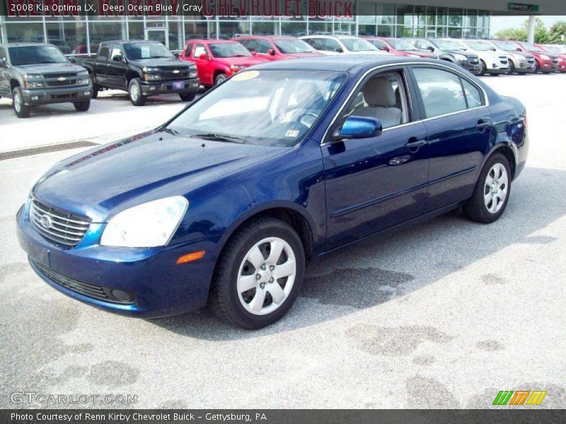 Deep Ocean Blue / Gray 2008 Kia Optima LX