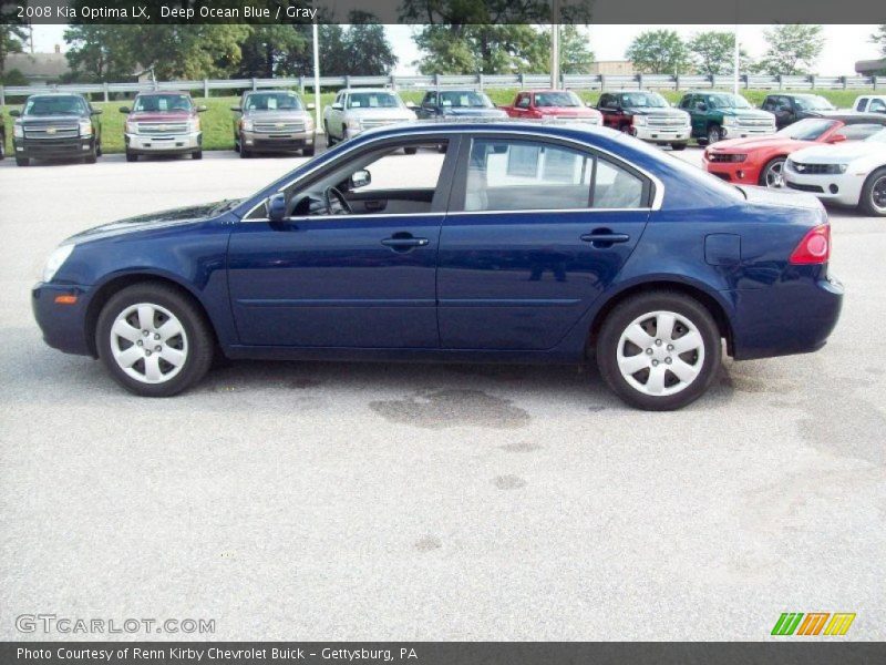 Deep Ocean Blue / Gray 2008 Kia Optima LX