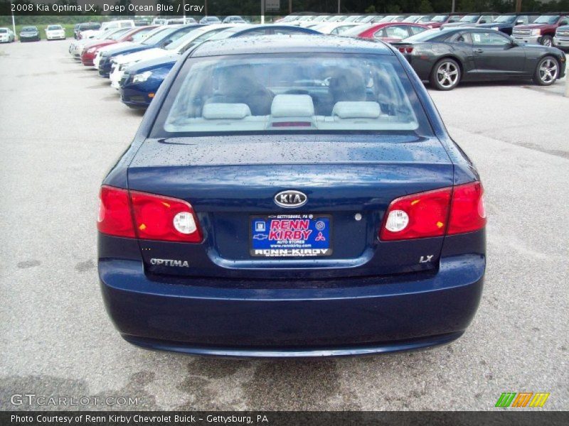 Deep Ocean Blue / Gray 2008 Kia Optima LX