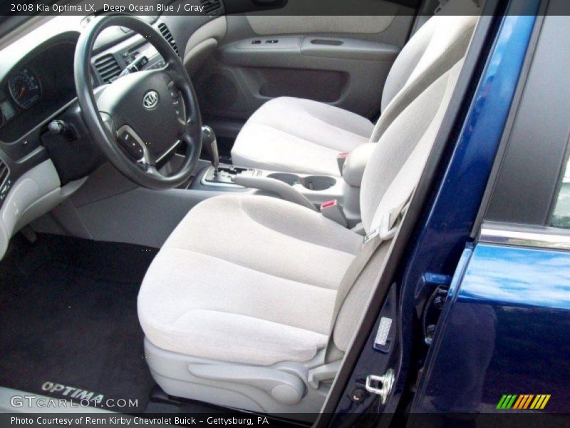 Deep Ocean Blue / Gray 2008 Kia Optima LX