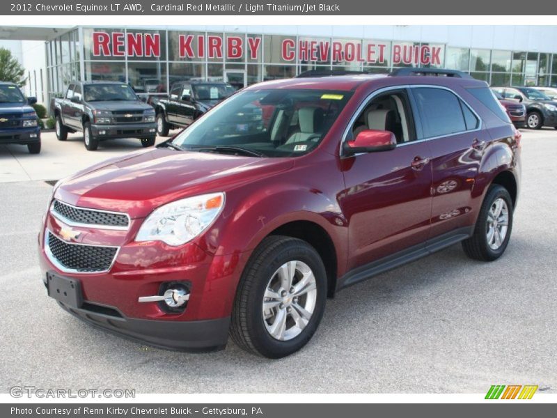 Cardinal Red Metallic / Light Titanium/Jet Black 2012 Chevrolet Equinox LT AWD