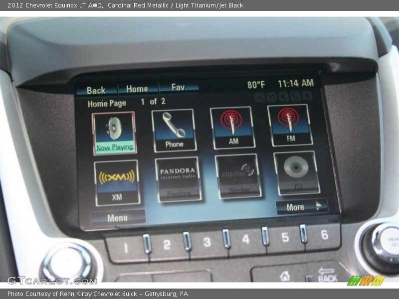 Cardinal Red Metallic / Light Titanium/Jet Black 2012 Chevrolet Equinox LT AWD