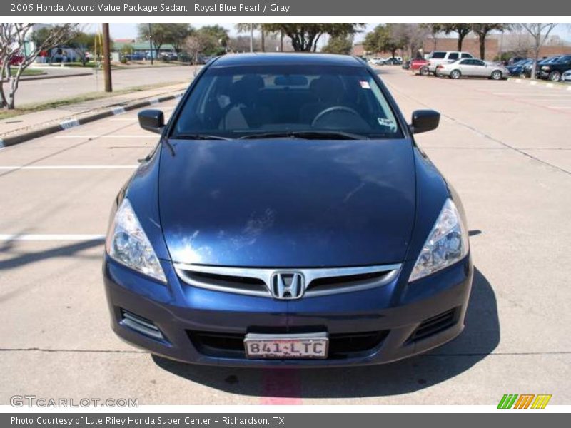 Royal Blue Pearl / Gray 2006 Honda Accord Value Package Sedan