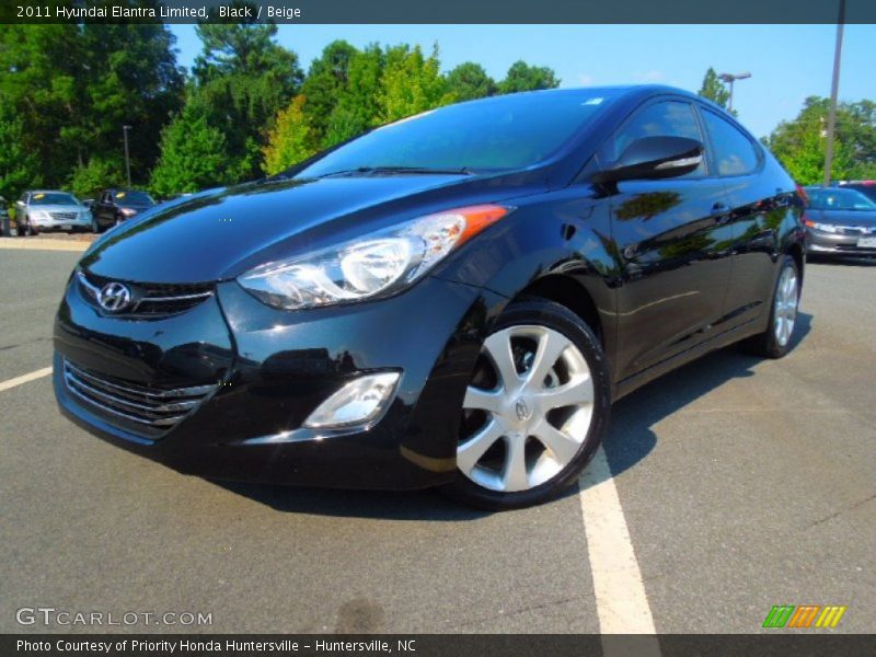Black / Beige 2011 Hyundai Elantra Limited