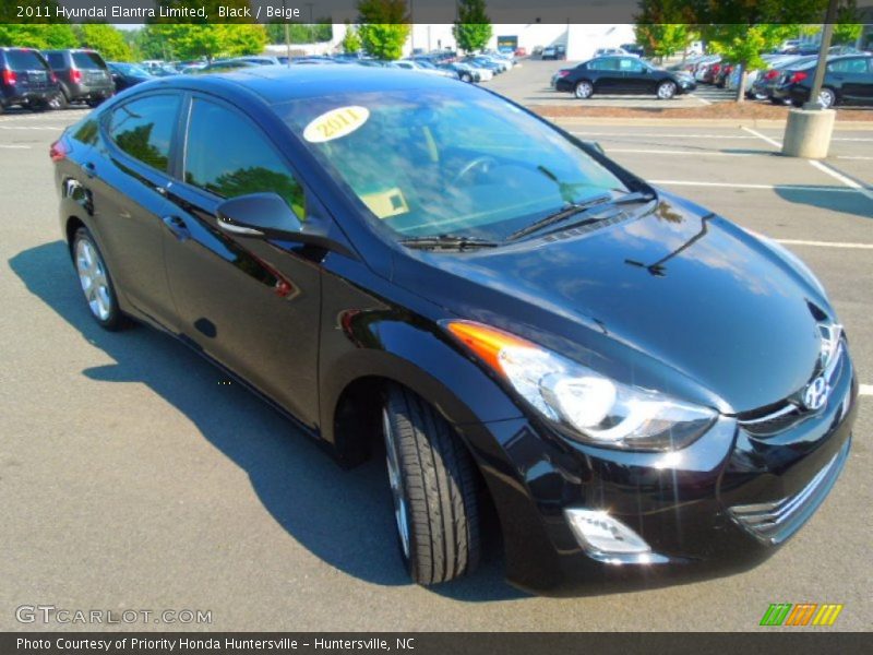 Black / Beige 2011 Hyundai Elantra Limited