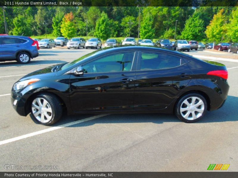 Black / Beige 2011 Hyundai Elantra Limited