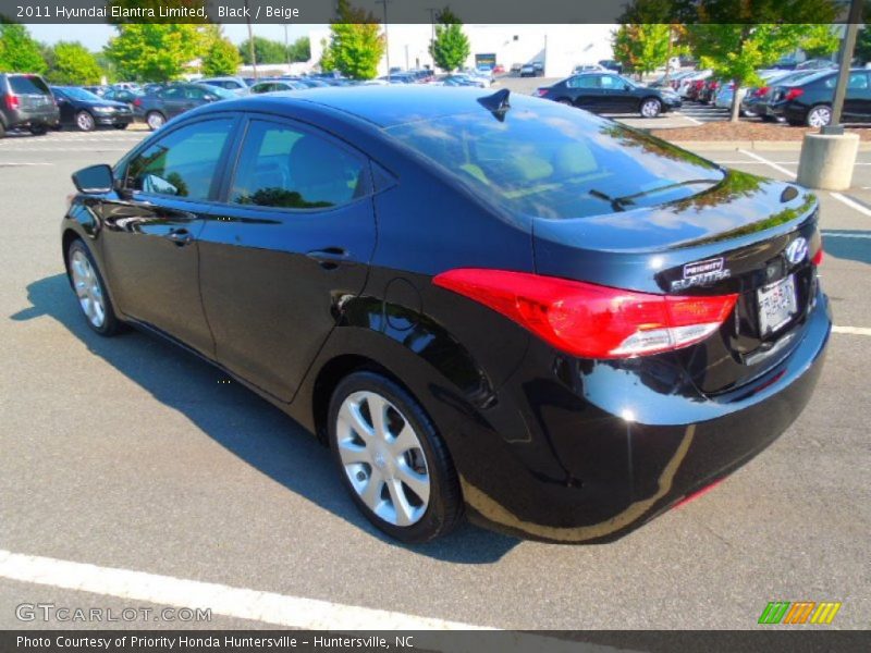 Black / Beige 2011 Hyundai Elantra Limited