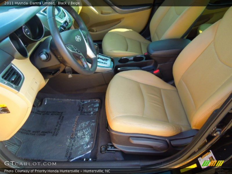 Black / Beige 2011 Hyundai Elantra Limited