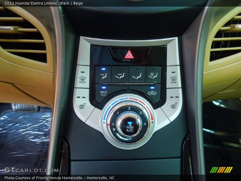 Black / Beige 2011 Hyundai Elantra Limited