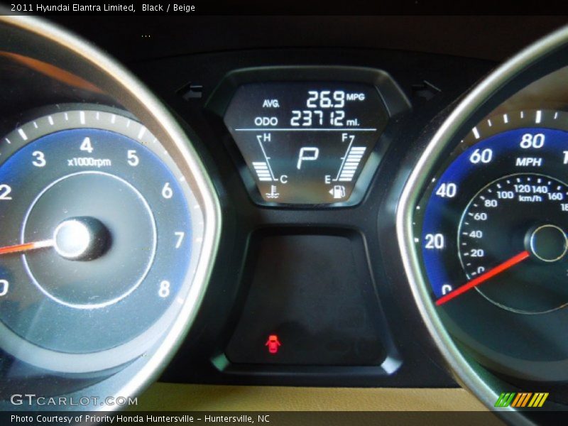 Black / Beige 2011 Hyundai Elantra Limited