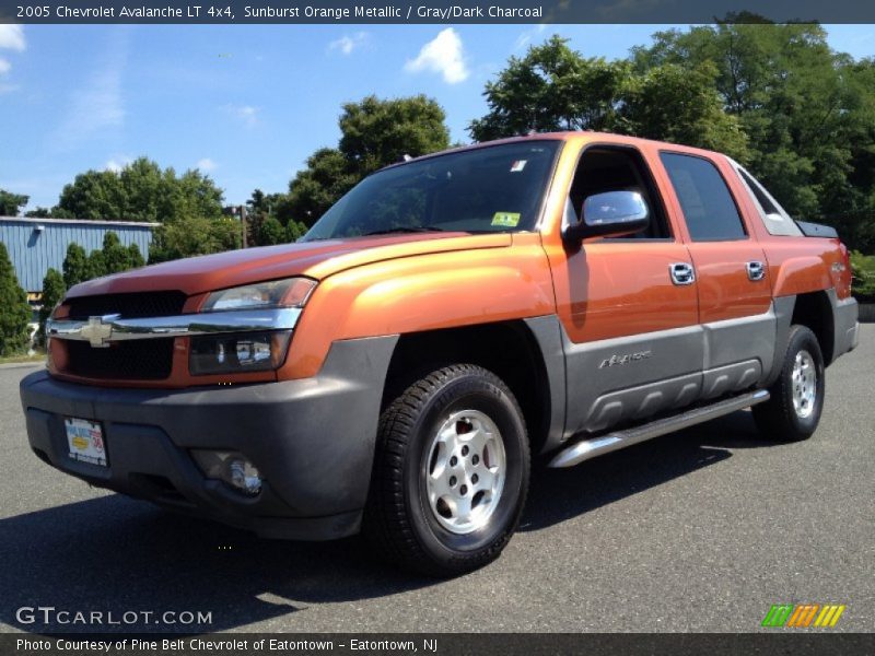 Sunburst Orange Metallic / Gray/Dark Charcoal 2005 Chevrolet Avalanche LT 4x4