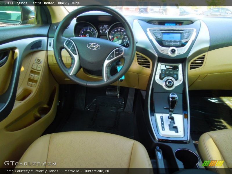 Black / Beige 2011 Hyundai Elantra Limited