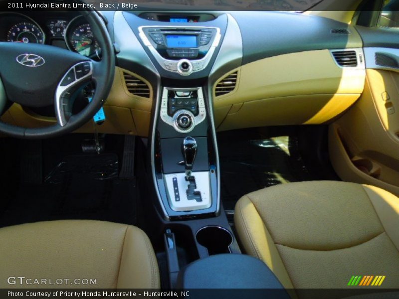 Black / Beige 2011 Hyundai Elantra Limited