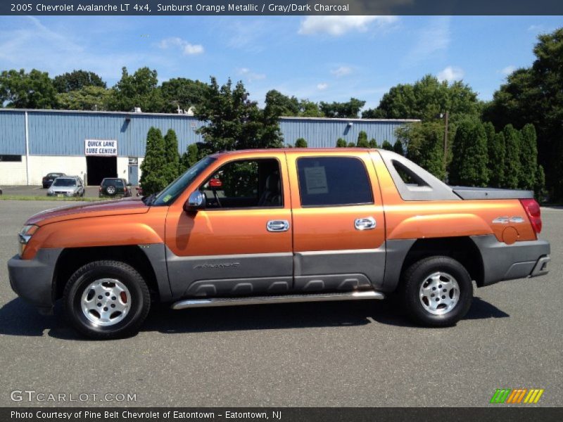 Sunburst Orange Metallic / Gray/Dark Charcoal 2005 Chevrolet Avalanche LT 4x4