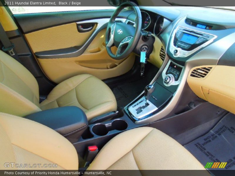 Black / Beige 2011 Hyundai Elantra Limited