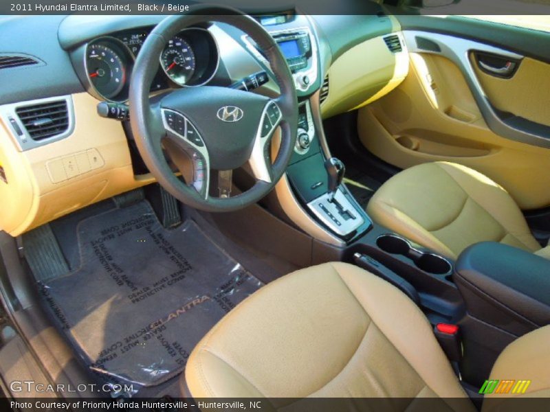 Black / Beige 2011 Hyundai Elantra Limited