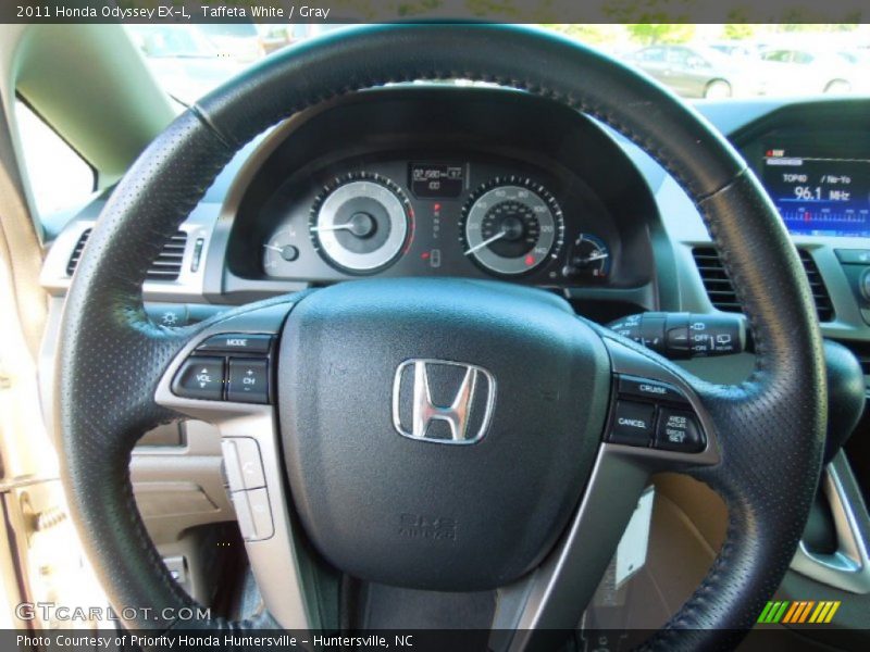 Taffeta White / Gray 2011 Honda Odyssey EX-L