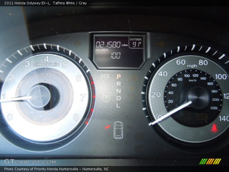 Taffeta White / Gray 2011 Honda Odyssey EX-L