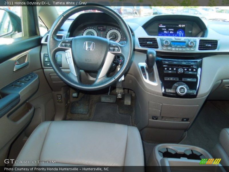 Taffeta White / Gray 2011 Honda Odyssey EX-L