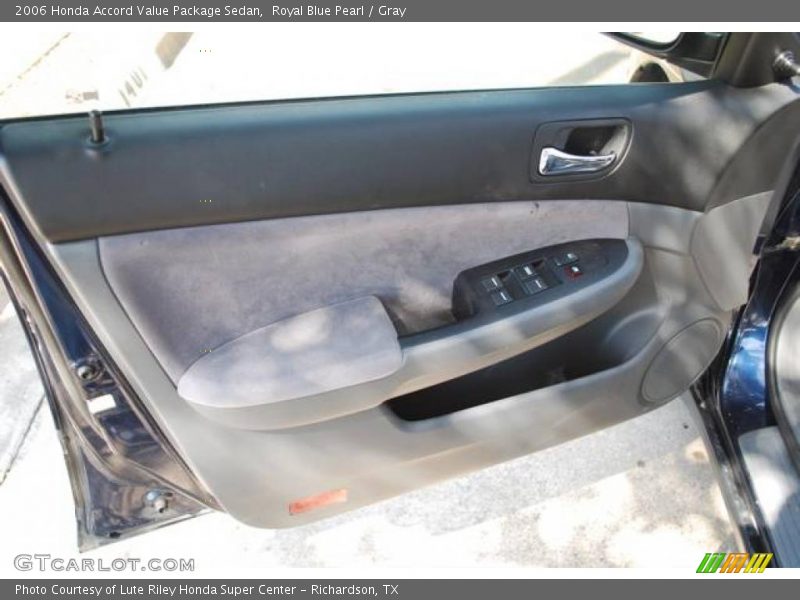 Royal Blue Pearl / Gray 2006 Honda Accord Value Package Sedan