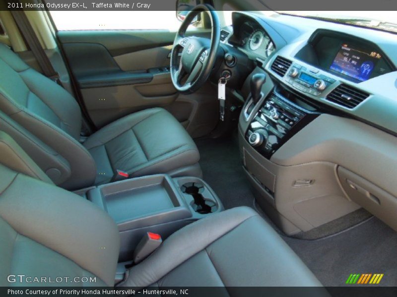 Taffeta White / Gray 2011 Honda Odyssey EX-L