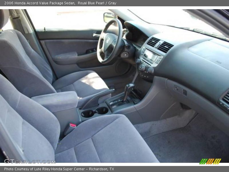 Royal Blue Pearl / Gray 2006 Honda Accord Value Package Sedan