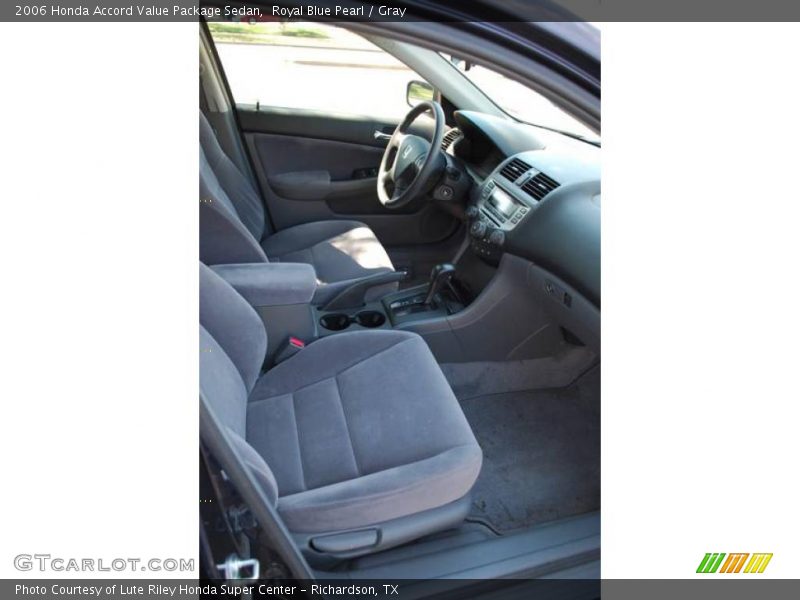 Royal Blue Pearl / Gray 2006 Honda Accord Value Package Sedan