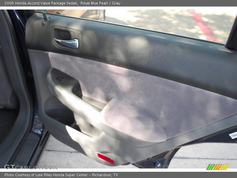 Royal Blue Pearl / Gray 2006 Honda Accord Value Package Sedan