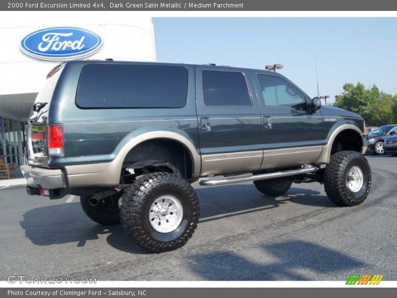 Dark Green Satin Metallic / Medium Parchment 2000 Ford Excursion Limited 4x4