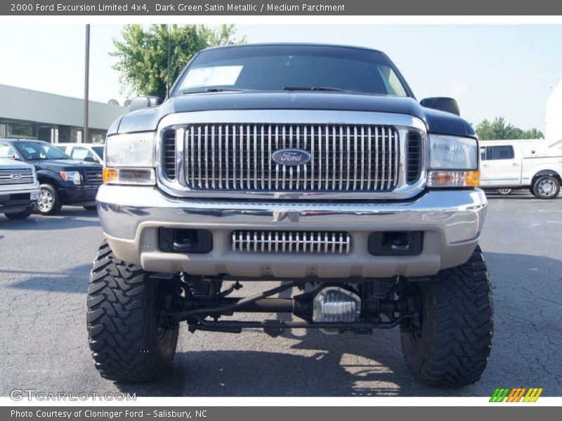 Dark Green Satin Metallic / Medium Parchment 2000 Ford Excursion Limited 4x4