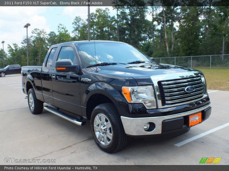 Ebony Black / Pale Adobe 2011 Ford F150 XLT SuperCab
