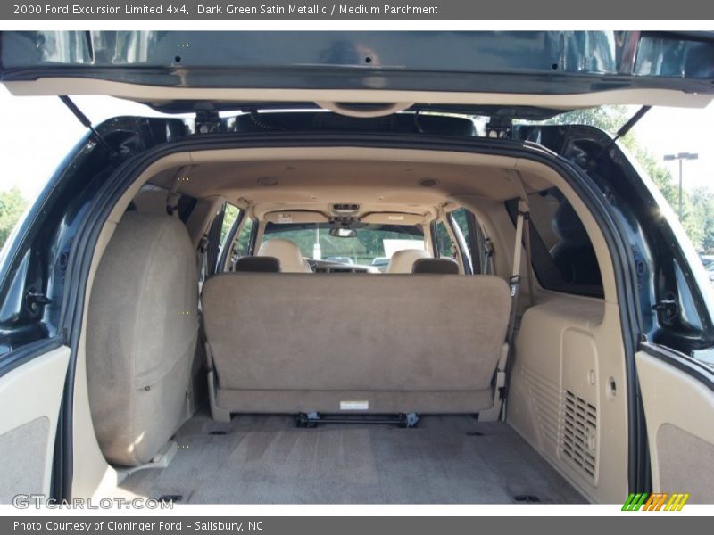 Dark Green Satin Metallic / Medium Parchment 2000 Ford Excursion Limited 4x4