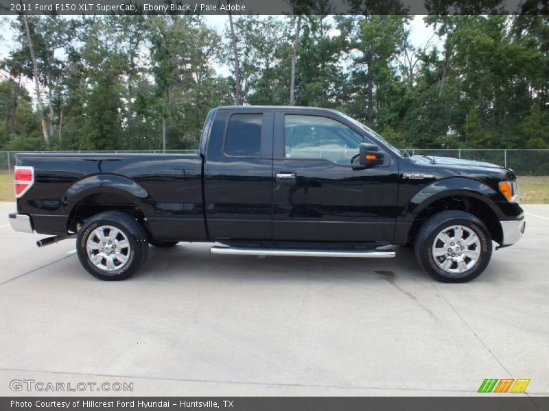 Ebony Black / Pale Adobe 2011 Ford F150 XLT SuperCab