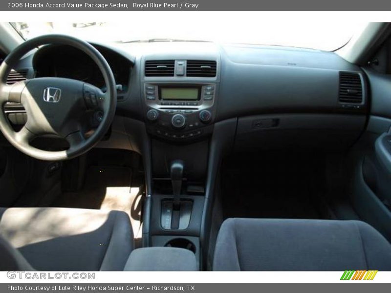 Royal Blue Pearl / Gray 2006 Honda Accord Value Package Sedan
