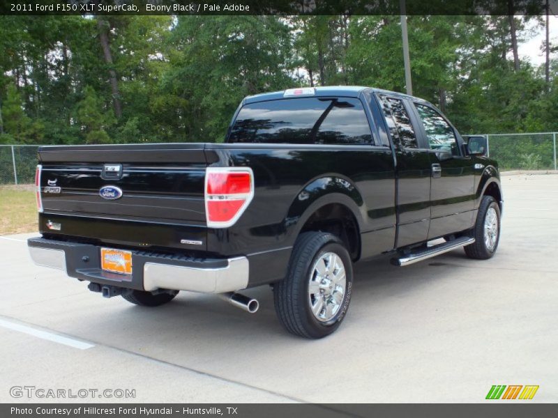 Ebony Black / Pale Adobe 2011 Ford F150 XLT SuperCab