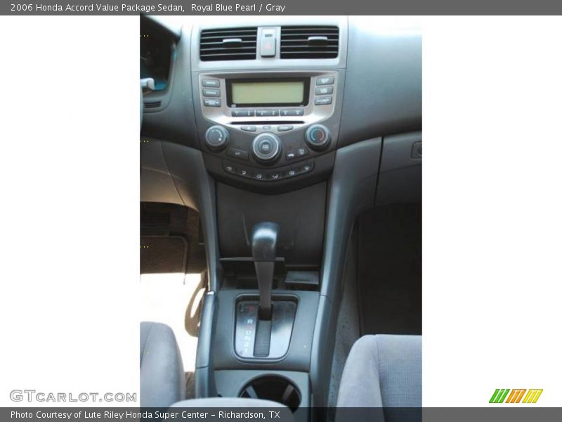 Royal Blue Pearl / Gray 2006 Honda Accord Value Package Sedan
