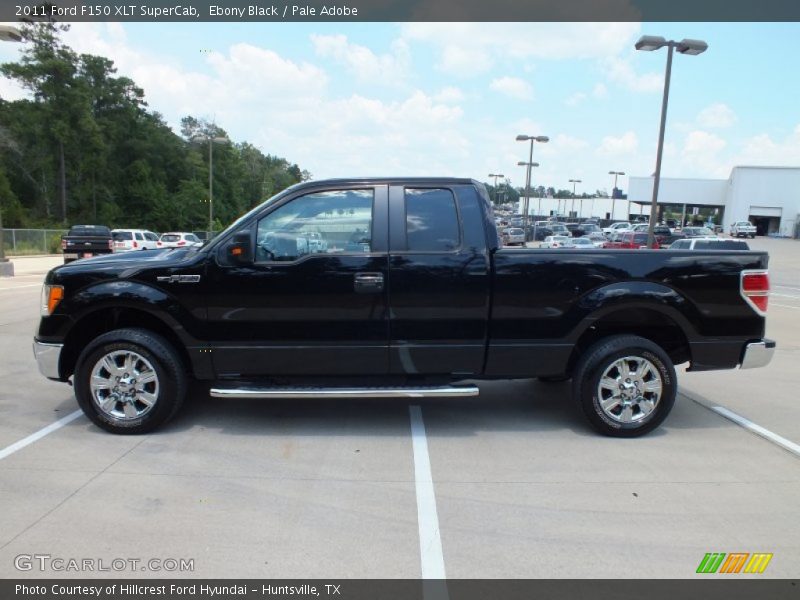 Ebony Black / Pale Adobe 2011 Ford F150 XLT SuperCab