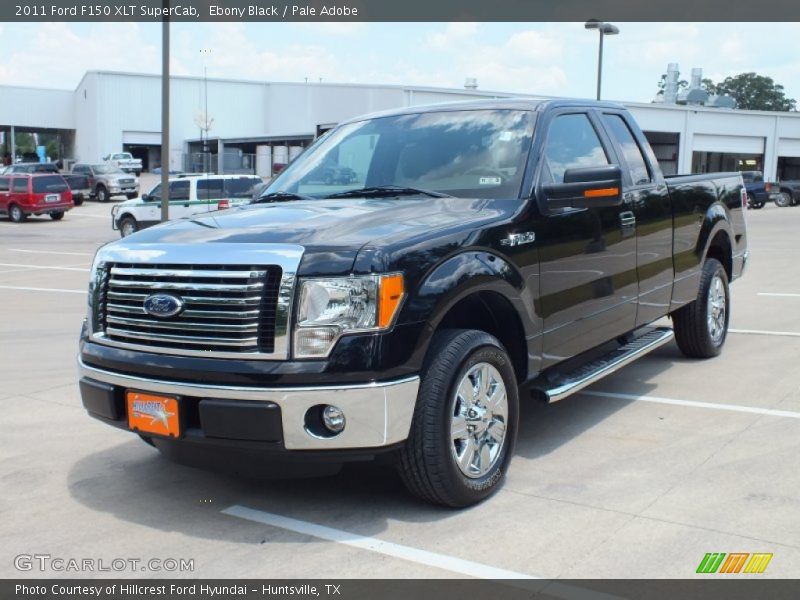 Ebony Black / Pale Adobe 2011 Ford F150 XLT SuperCab