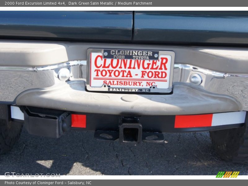 Dark Green Satin Metallic / Medium Parchment 2000 Ford Excursion Limited 4x4