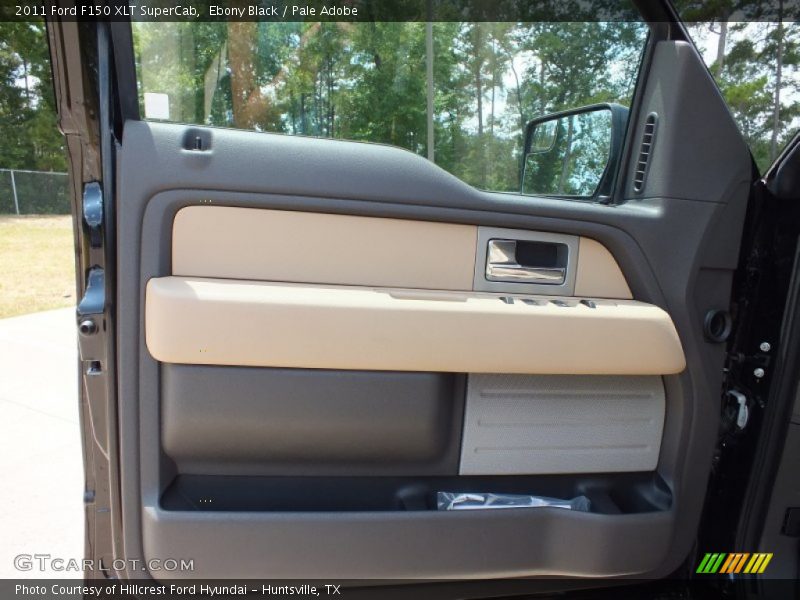 Ebony Black / Pale Adobe 2011 Ford F150 XLT SuperCab