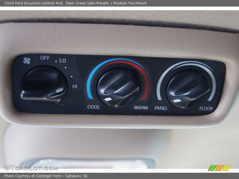 Dark Green Satin Metallic / Medium Parchment 2000 Ford Excursion Limited 4x4